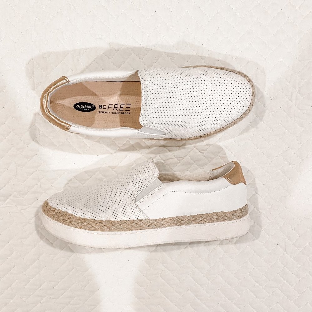 Dr Scholl's Mila Jute Trimmed Perforated Slip-Ons